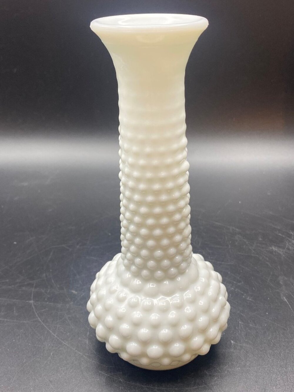 Fenton Milkglass Hobnail Vase